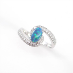 Sample with opal on top