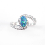 Sample with opal on top