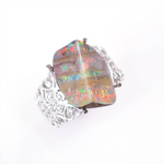 Sample with opal on top