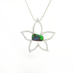 Sample with opal on top