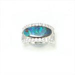 Sample with opal on top