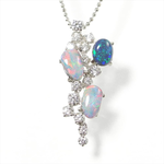 Sample with opals on top