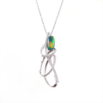 Sample with opal on top