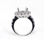 Sample with opal on top